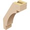 Ekena Millwork 3-inch W x 8-inch D x 12-inch H Merced Rough Cedar Woodgrain TimberThane Knee Brace, Primed BRCUR03X08X12MRCRCPR - alternate 2